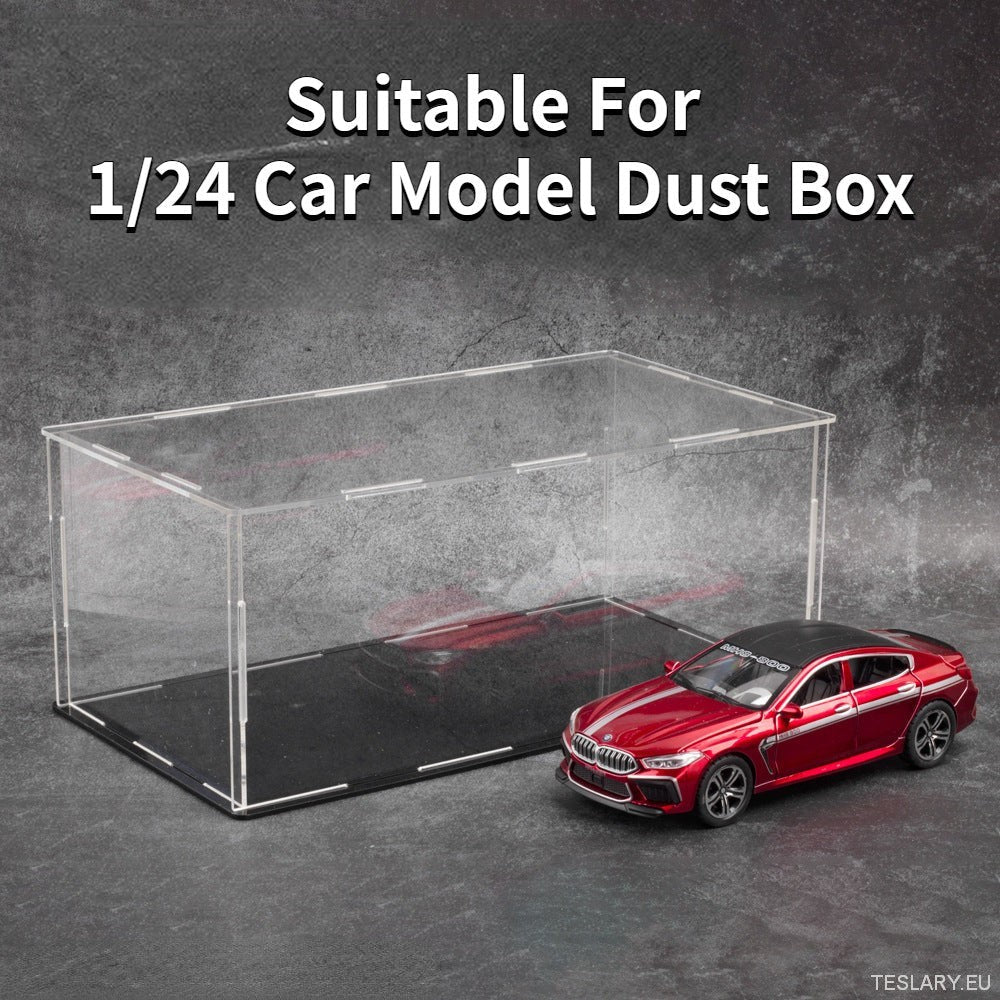 Caso de pantalla acrílica para 1:24 y 1:32 autos de modelo a escala
