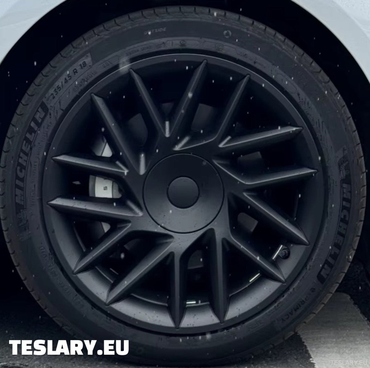 18 "Tesla Model 3+ Highland Full Rim Mat Mat Black Wheel Covery