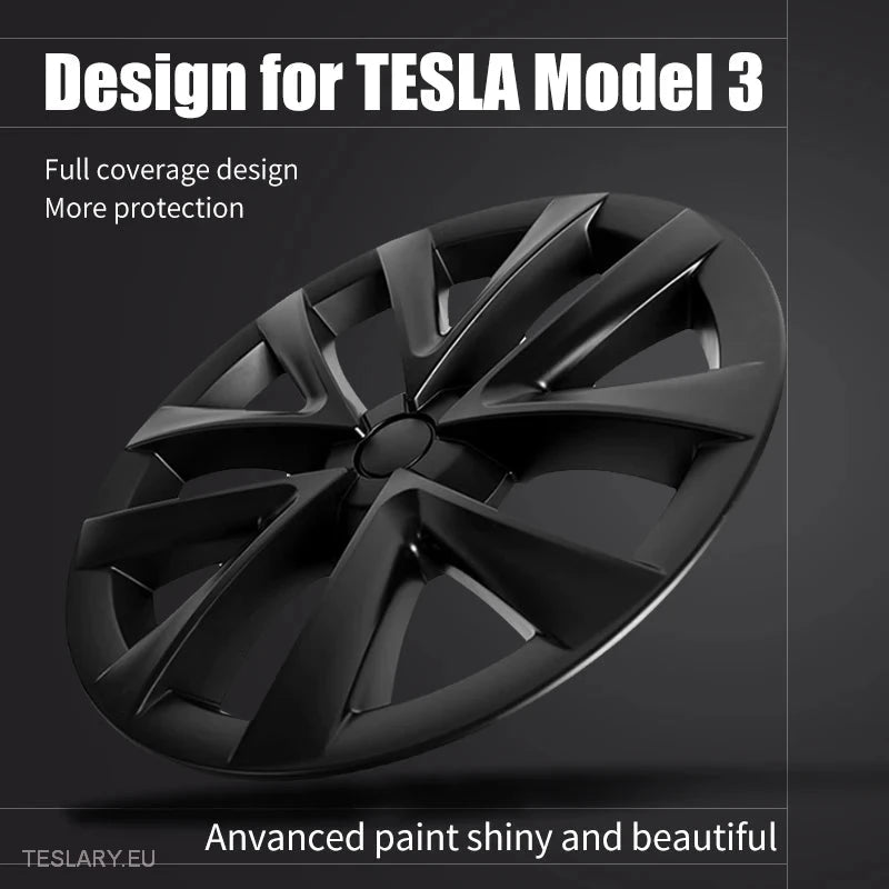 TESLA MODEL 3 18" ARACHNID STYLE WHEEL COVERS -TESLARY.IE Tesla Shop Europe