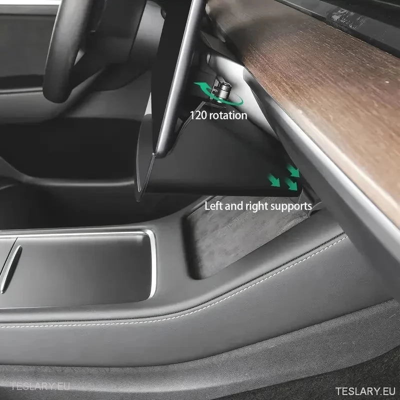 Tesla 3/Y bajo el organizador de almacenamiento de pantalla - negro