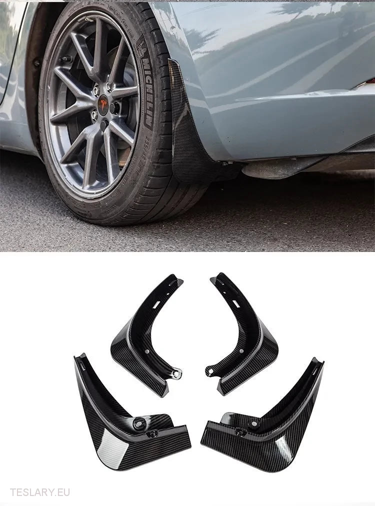Tesla Modelo Y Moda de barro / Guardias de salpicaduras TPU / Negro de carbono o blanco