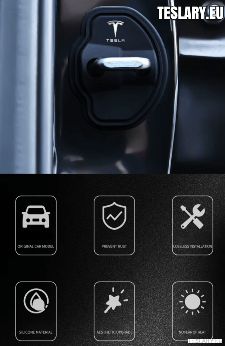 Tesla Modelo 3/3+ Highland & Y Silicone Poor Lock Protector con logotipo