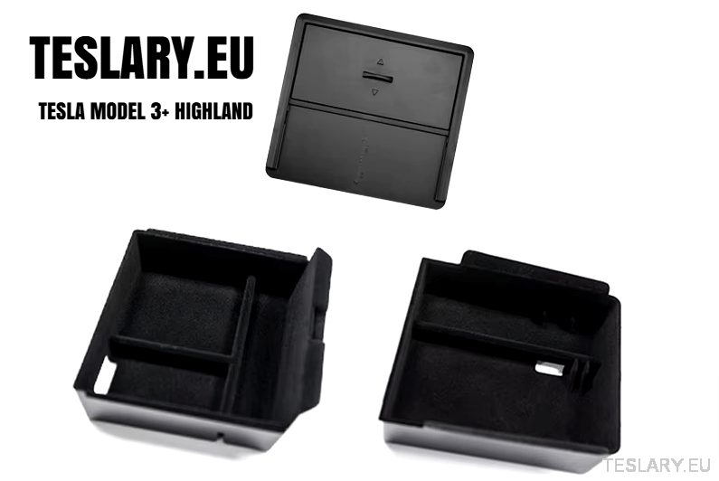 Tesla Model 3+ Accesorios Highland 3 bandejas delanteras y traseras y almacenamiento oculto