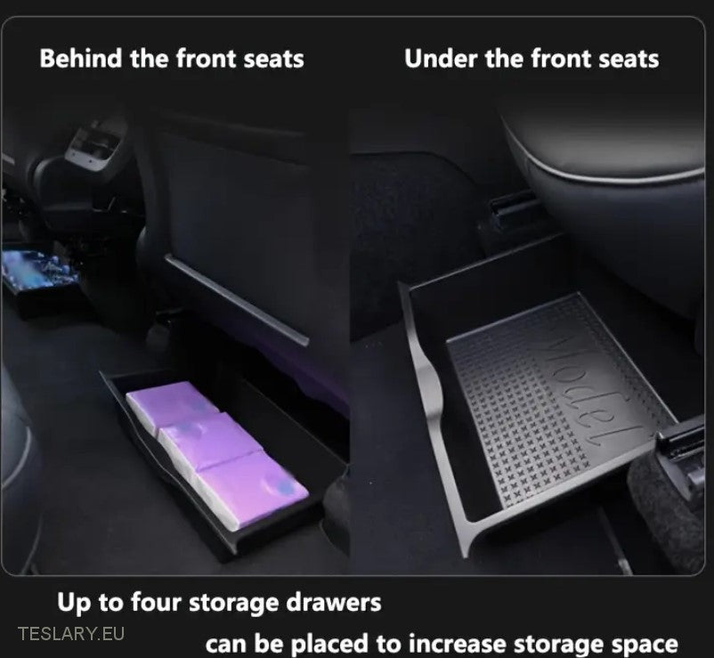 Tesla Model Y organizadores de cajones de la bandeja del asiento delantero y trasero TPU