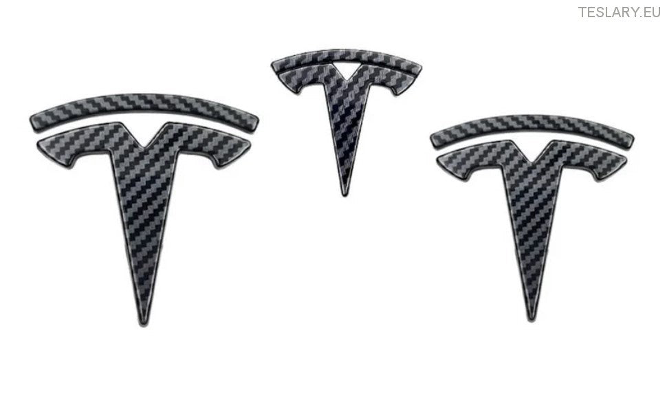 Kit de logotipos delanteros, traseros y del volante Tesla Model 3