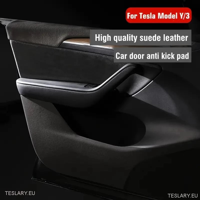 Tesla Model 3 / Y Anti Kick Protective Suede Door Panel Covers