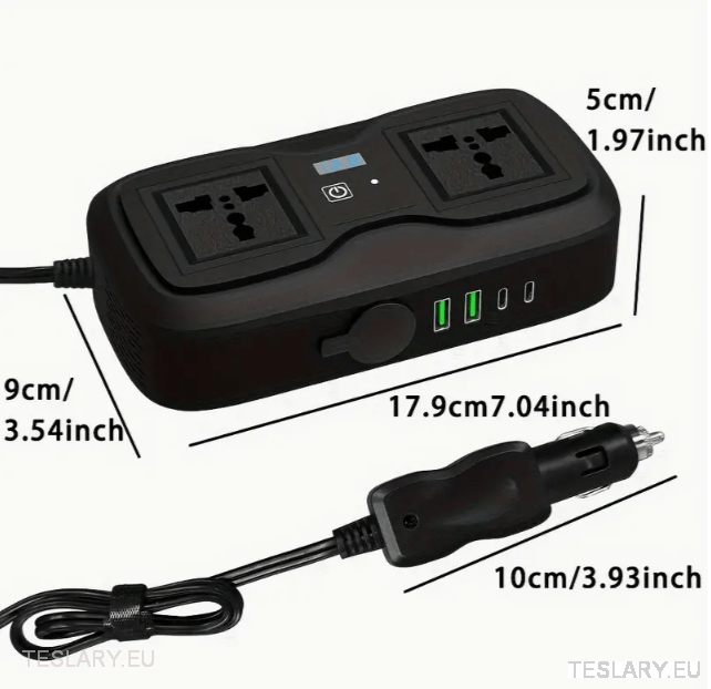 200 vatios 12-15V 220V Inverter Compatible con Tesla Cars (Reino Unido e Irlanda solo)