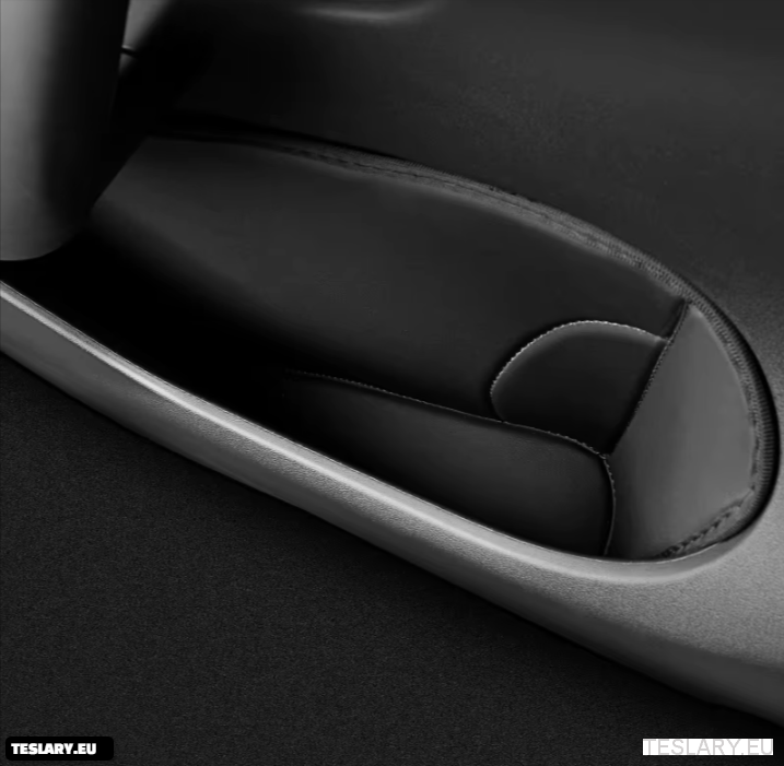 Tesla Model Y Almacenamiento de la puerta y la puerta protectora PU PU Puerta de cuero Policita de almacenamiento de la almohadilla