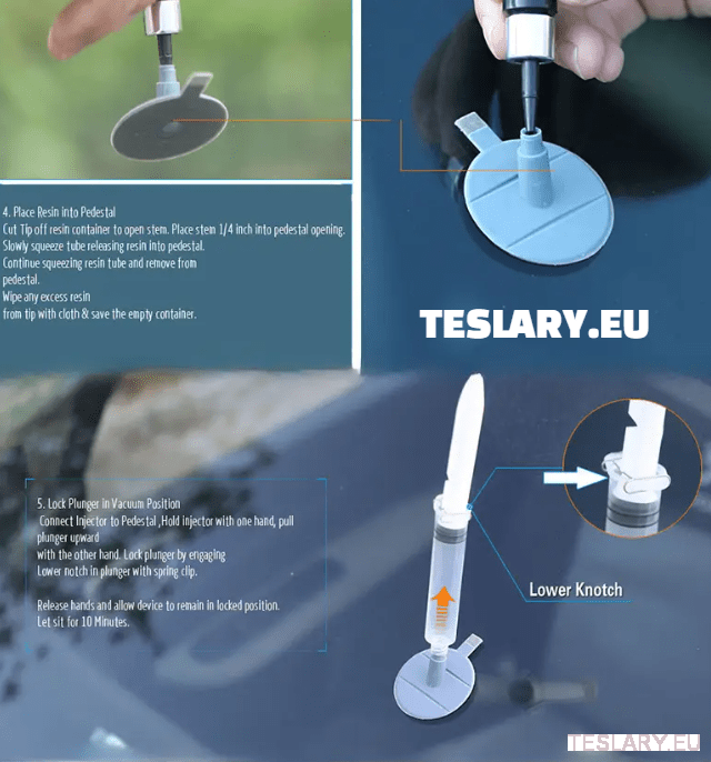 Kit de reparación de grietas de vidrio de parabrisas
