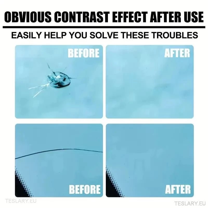 Automotive Windscreen Glass Crack Repair Kit 20ml - TESLARY Tesla Shop Accessories Europe Nederlands Ireland Deutschland Espana Alicante France Italia