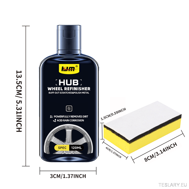 Car wheel hub scratches repair kit, Wheel hub retreading and polishing paste, Automobile wheel hub scratches, rust, fading repair agent, Premium care wax for wheel hub - TESLARY Tesla Shop Accessories Europe Nederlands Dublin Cork Ireland Deutschland Espana Alicante France Italia
