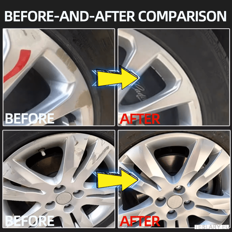 Car wheel hub scratches repair kit, Wheel hub retreading and polishing paste, Automobile wheel hub scratches, rust, fading repair agent, Premium care wax for wheel hub - TESLARY Tesla Shop Accessories Europe Nederlands Dublin Cork Ireland Deutschland Espana Alicante France Italia