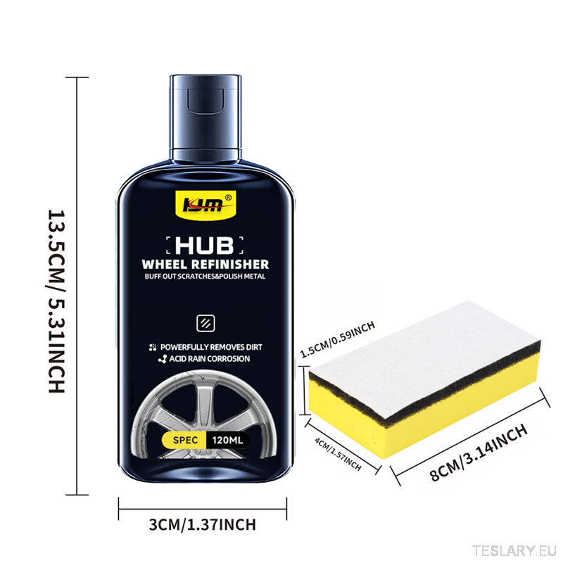 Car wheel hub scratches repair kit, Wheel hub retreading and polishing paste, Automobile wheel hub scratches, rust, fading repair agent, Premium care wax for wheel hub - TESLARY Tesla Shop Accessories Europe Nederlands Dublin Cork Ireland Deutschland Espana Alicante France Italia