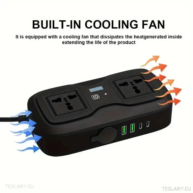 200 vatios 12-15V 220V Inverter Compatible con Tesla Cars (Reino Unido e Irlanda solo)