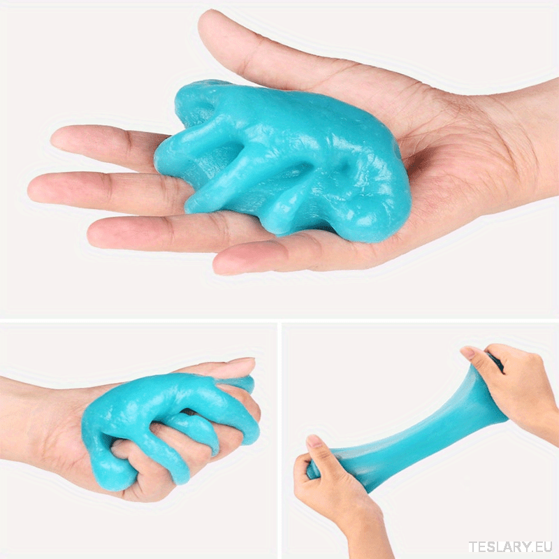 Miracle Adhesive Gel Cleaner - Effortlessly Erase Dust from Car Interiors, Vents & Hard to Reach Areas, Reusable & Eco - Friendly, Ultimate Car Detailing Tool, Car Interior Cleaner | Adhesive Gel Cleaner - TESLARY Tesla Shop Accessories Europe Nederlands Dublin Cork Ireland Deutschland Espana Alicante France Italia