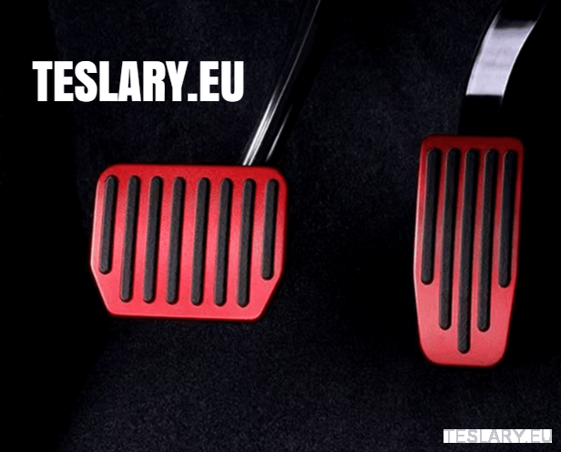 Performance Upgrade Tesla 3 / Y Non Slip Aluminium Foot Pedals - TESLARY Tesla Shop Accessories Europe Nederlands Dublin Cork Ireland Deutschland Espana Alicante France Italia
