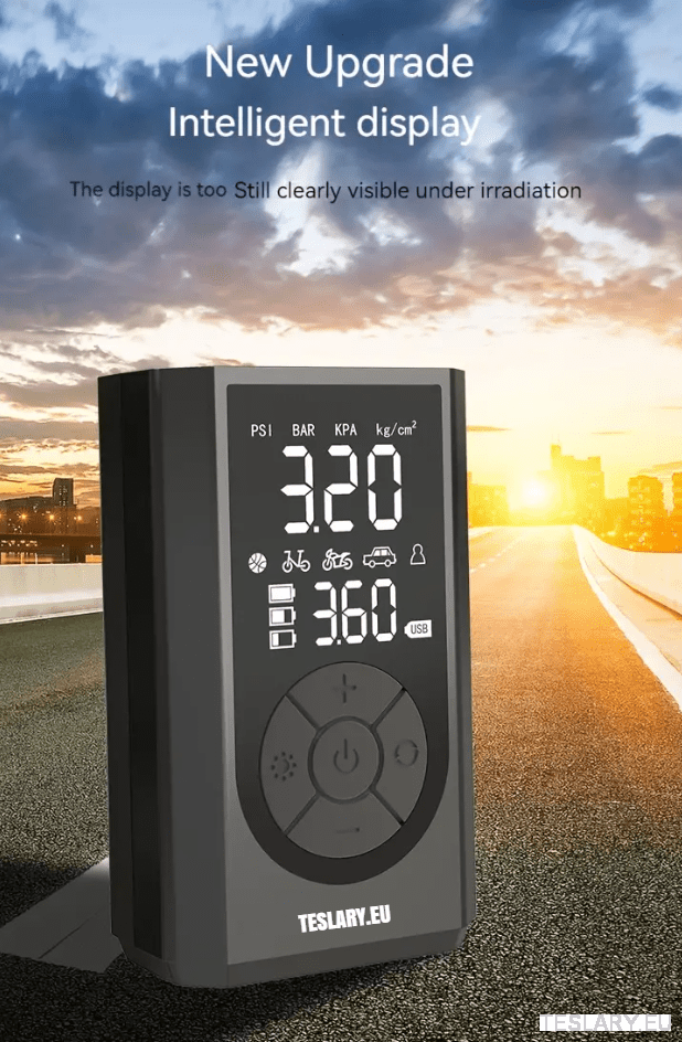 Portable Battery Powered Tyre Compressor for Tesla Model 3 Y S X - 2000Mah