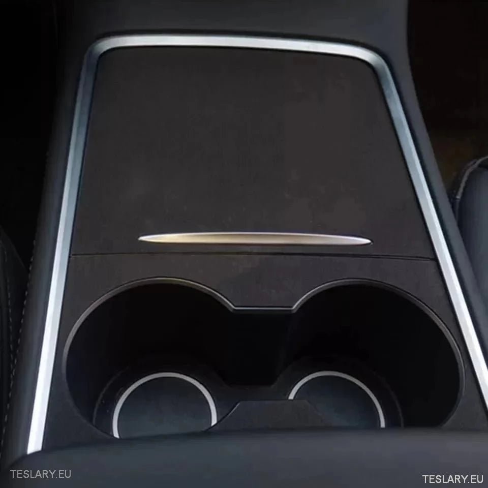 Premium Suede Centre Console Cover for Tesla 3/Y - TESLARY Tesla Shop Accessories Europe Nederlands Ireland Deutschland Espana Alicante France Italia