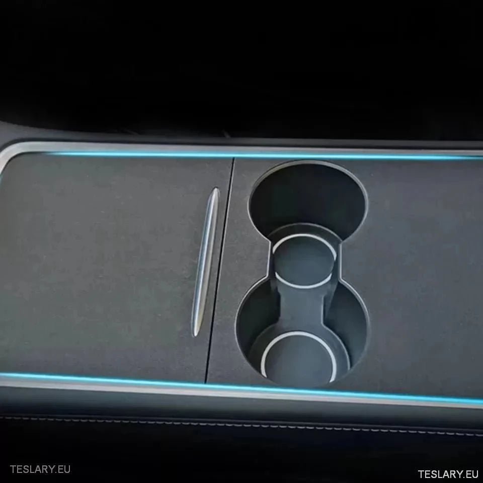 Premium Suede Centre Console Cover for Tesla 3/Y - TESLARY Tesla Shop Accessories Europe Nederlands Ireland Deutschland Espana Alicante France Italia