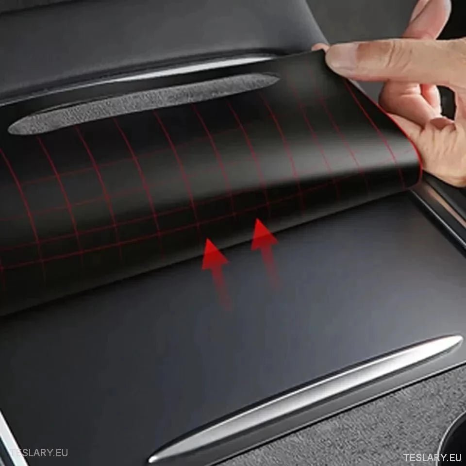 Premium Suede Centre Console Cover for Tesla 3/Y - TESLARY Tesla Shop Accessories Europe Nederlands Ireland Deutschland Espana Alicante France Italia