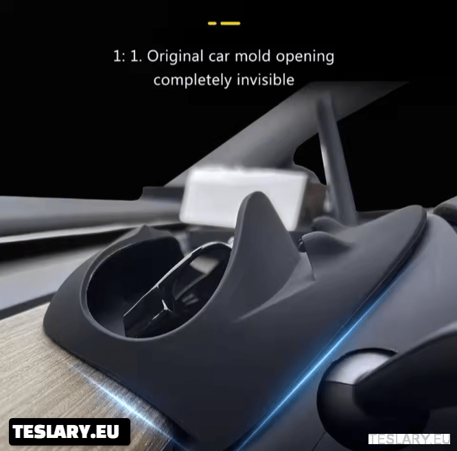 Almacenamiento frontal del volante + soporte para teléfono para Tesla Model 3 / Y