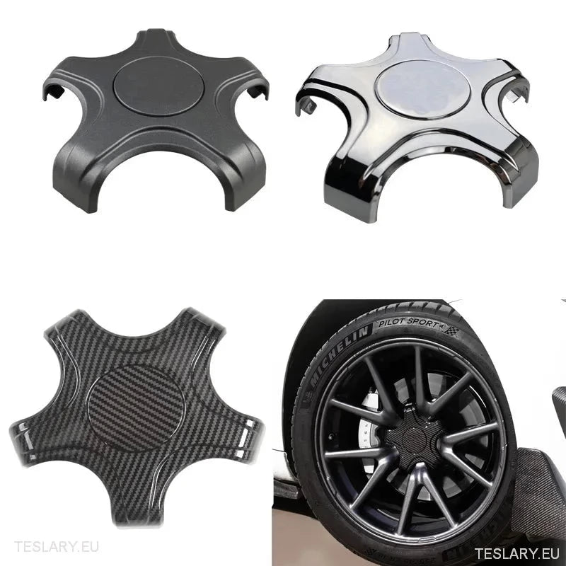 Tesla 3 - Five Claw Centre Caps for Original Alloy Wheels - TESLARY Tesla Shop Accessories Europe Nederlands Ireland Deutschland Espana Alicante France Italia