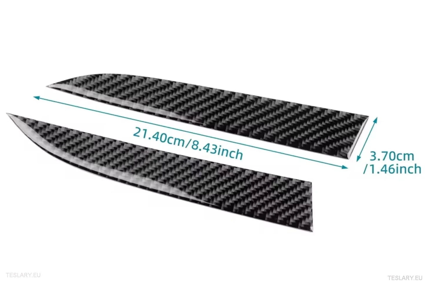 Tesla 3 Highland Real Soft Carbon Fiber Side Riber para cargador inalámbrico
