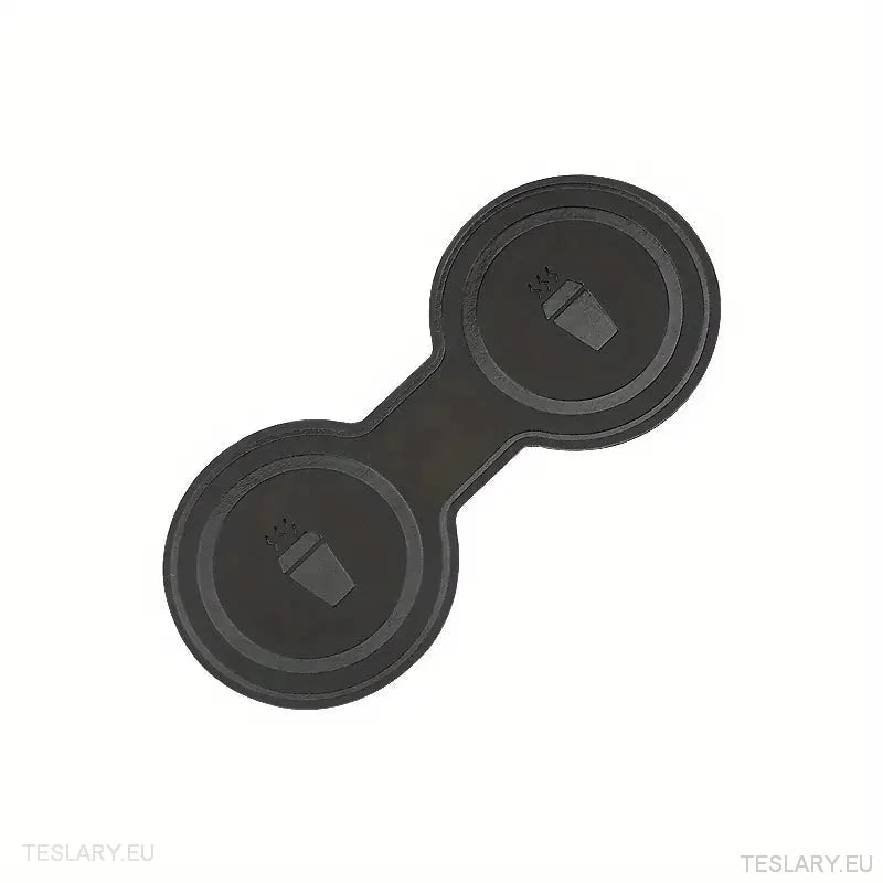 Tesla 3/Y Black Leather Centre Console Cup Inserts - TESLARY Tesla Shop Accessories Europe Nederlands Ireland Deutschland Espana Alicante France Italia