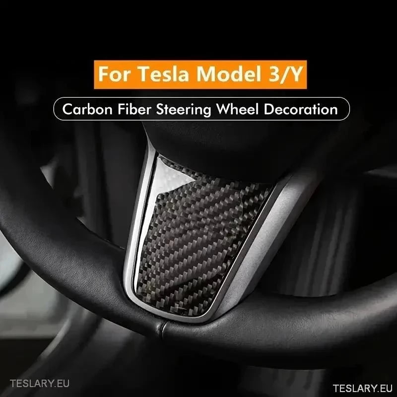 Tesla 3/Y Kierowanie w stylu węglowego wykończenia