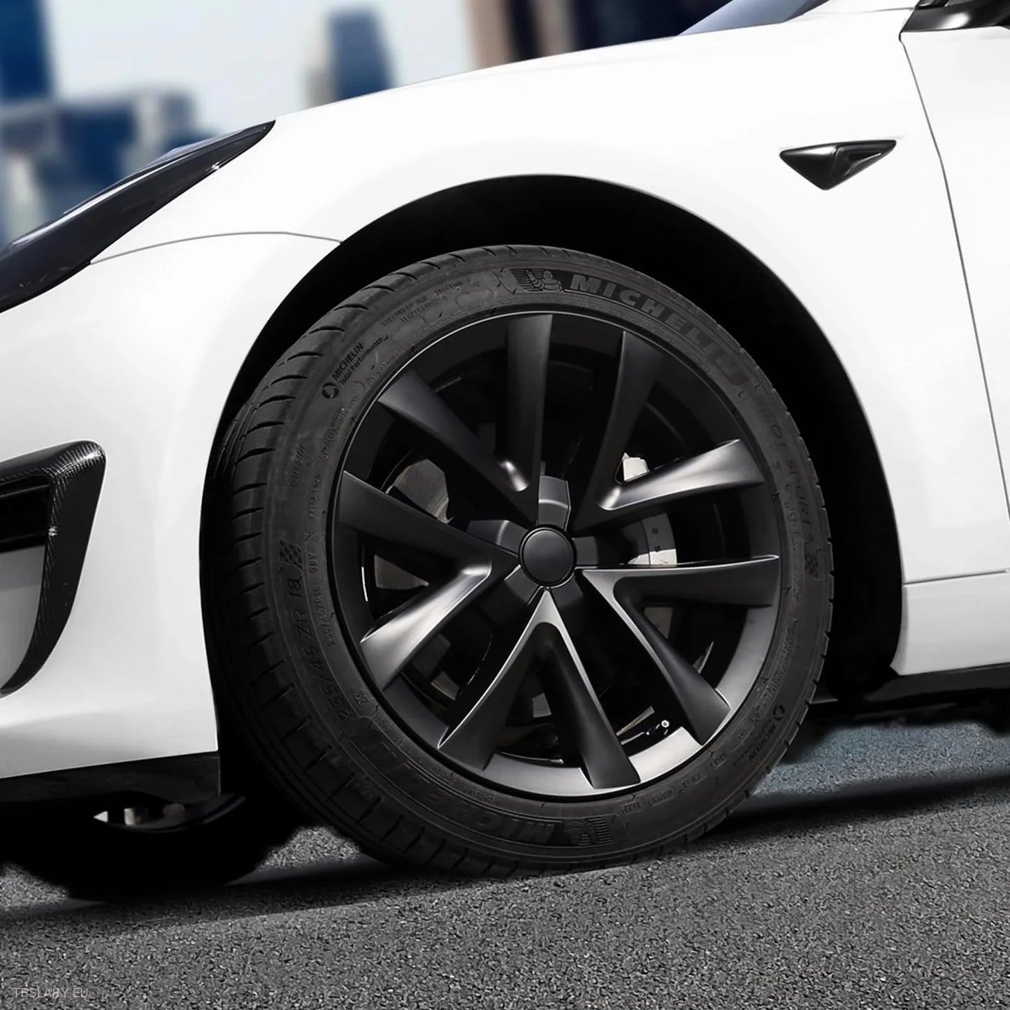 TESLA MODEL 3 18" ARACHNID STYLE WHEEL COVERS -TESLARY.IE Tesla Shop Europe