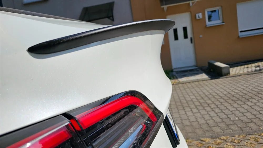 Tesla Model 3+ Highland 2024 Onwards 100% Real Carbon Fiber Rear Trunk Spoiler - TESLARY Tesla Shop Accessories Europe Nederlands Dublin Cork Ireland Deutschland Espana Alicante France Italia