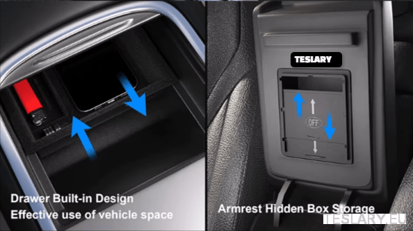 Tesla Model 3 / Y 2021 - 2024 Accessories Center Console Trays - TESLARY Tesla Shop Accessories Europe Nederlands Ireland Deutschland Espana Alicante France Italia