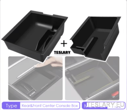 Tesla Model 3 / Y 2021 - 2024 Accessories Center Console Trays - TESLARY Tesla Shop Accessories Europe Nederlands Ireland Deutschland Espana Alicante France Italia