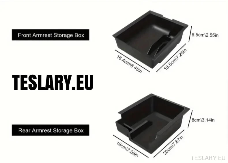 Tesla Model 3 / Y Centre Console Rear Organiser Tray Front or Rear - TESLARY Tesla Shop Accessories Europe Nederlands Ireland Deutschland Espana Alicante France Italia