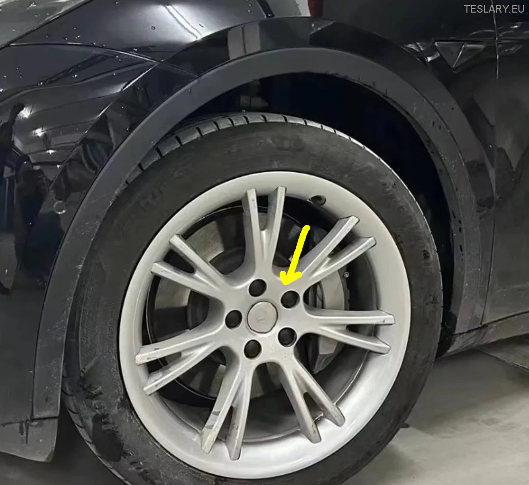 Tesla Model Y 19 "Okładki obręczy Ochronne Bliźnięta (srebro)