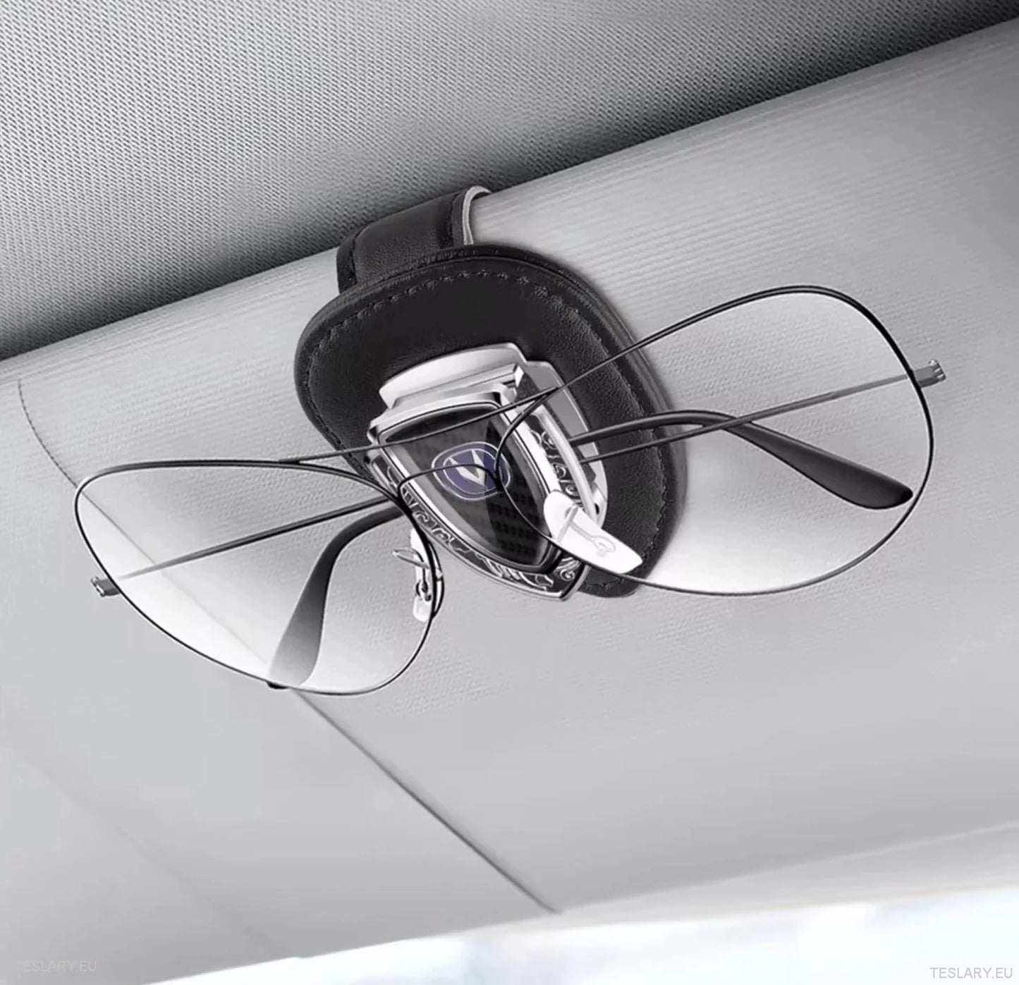 Estilo de fibra de carbono Clip de visera de sol para modelos Tesla S/3/X/Y
