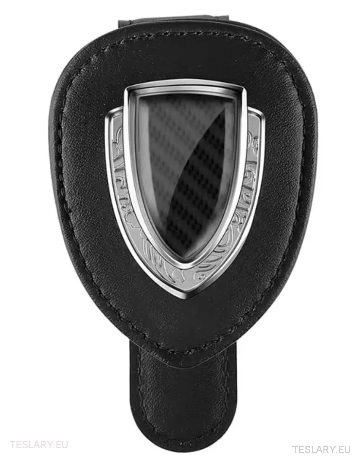 Estilo de fibra de carbono Clip de visera de sol para modelos Tesla S/3/X/Y