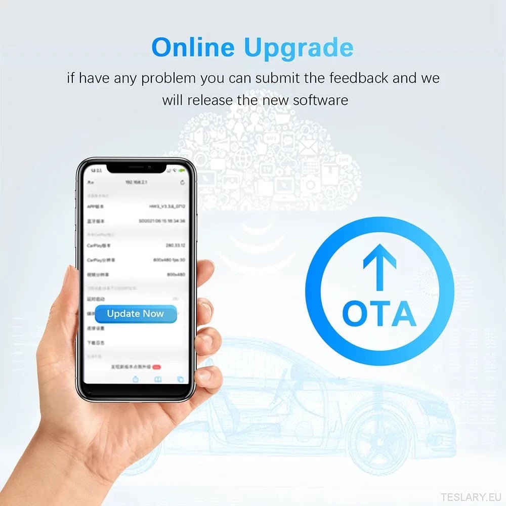 Universal Wireless CarPlay & Android Auto Adapter - TESLARY Tesla Shop Accessories Europe Nederlands Ireland Deutschland Espana Alicante France Italia