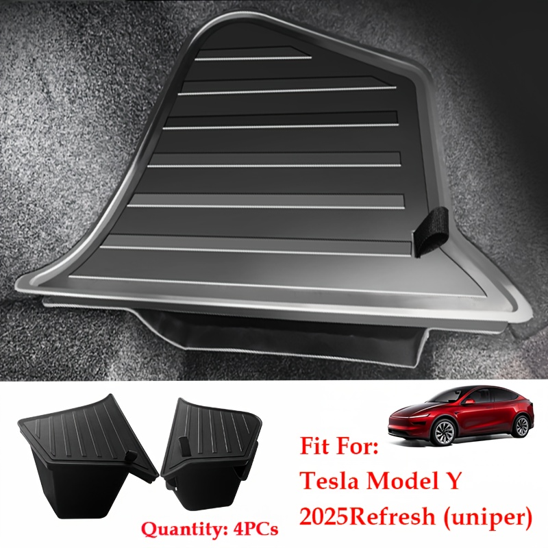 TPE Trunk Storage för Tesla Model Y Juniper med lock för att matcha bagageutrymmet