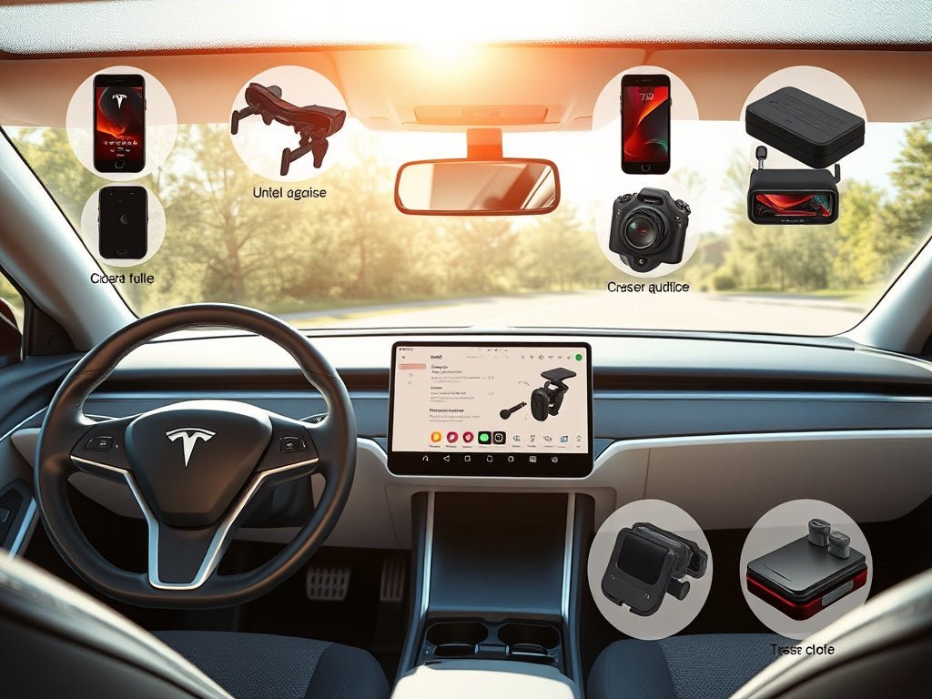 3PCS Center Console Organizer Tray Fit For Tesla Model 3 / Y Armrest Hidden Cubby Drawer Storage Box Interior Accessories