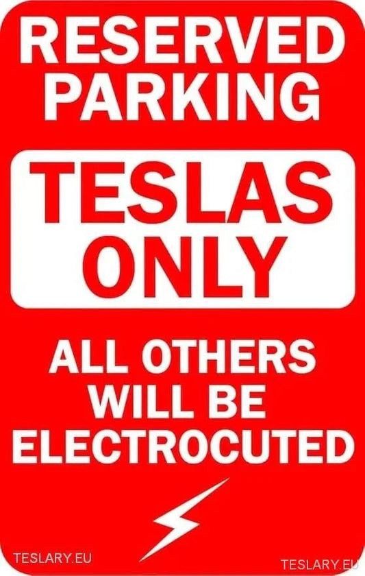 Accessoires Tesla : Panneau de Stationnement Incontournable