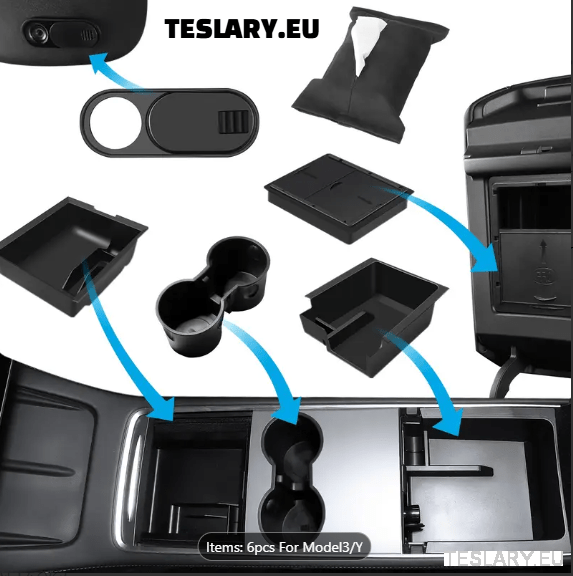 Accessori Tesla per una Guida Organizzata e Stilosissima