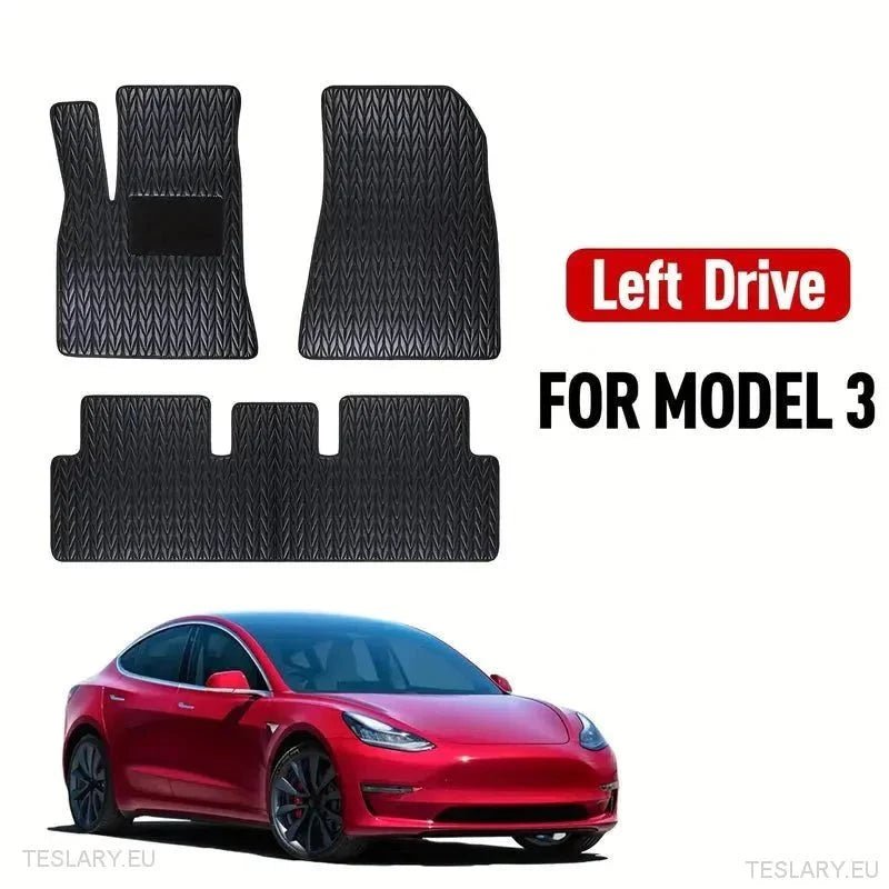 Accessori Tesla: Tappetini PU Leather Personalizzati Essenziali