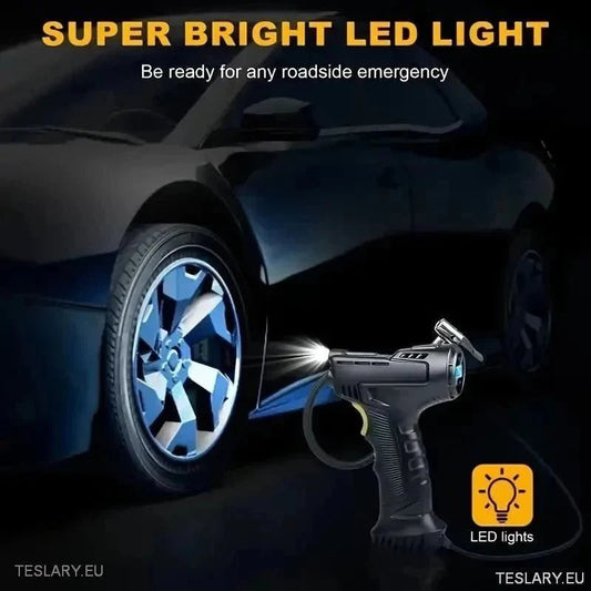 Acessórios Tesla: Como o Compressor 12V Transforma Pneus
