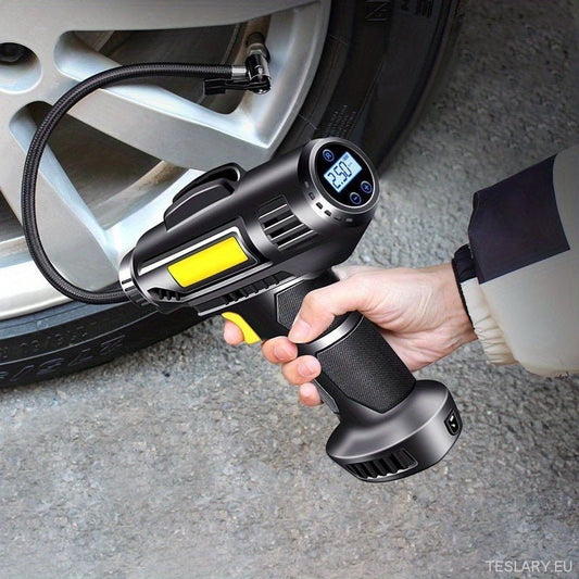 Must-Have Cordless Tyre Inflator Pump for Tesla Owners