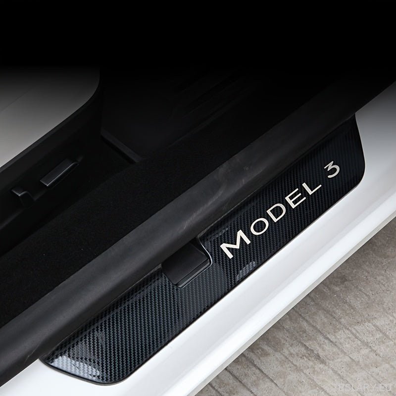 Protetores de Soleira Imperdíveis para Tesla Model 3 Highland
