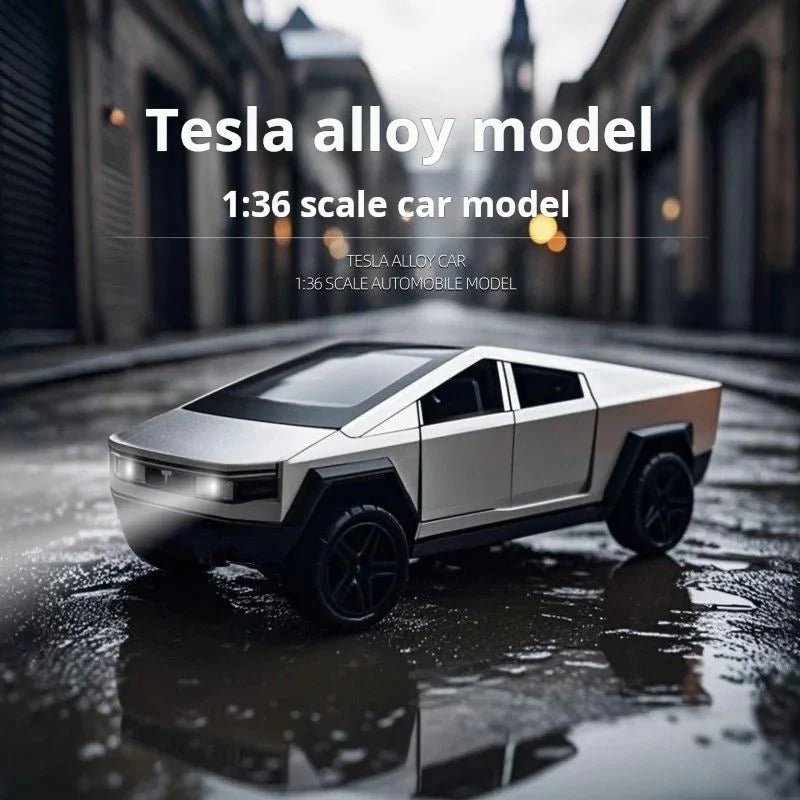 Tesla Cybertruck 1:36: Carro de Brinquedo Incrível