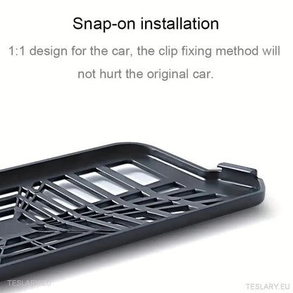 Tesla 3 Highland under Seat Air Outlet Cover Plaid Style (2 stycken)