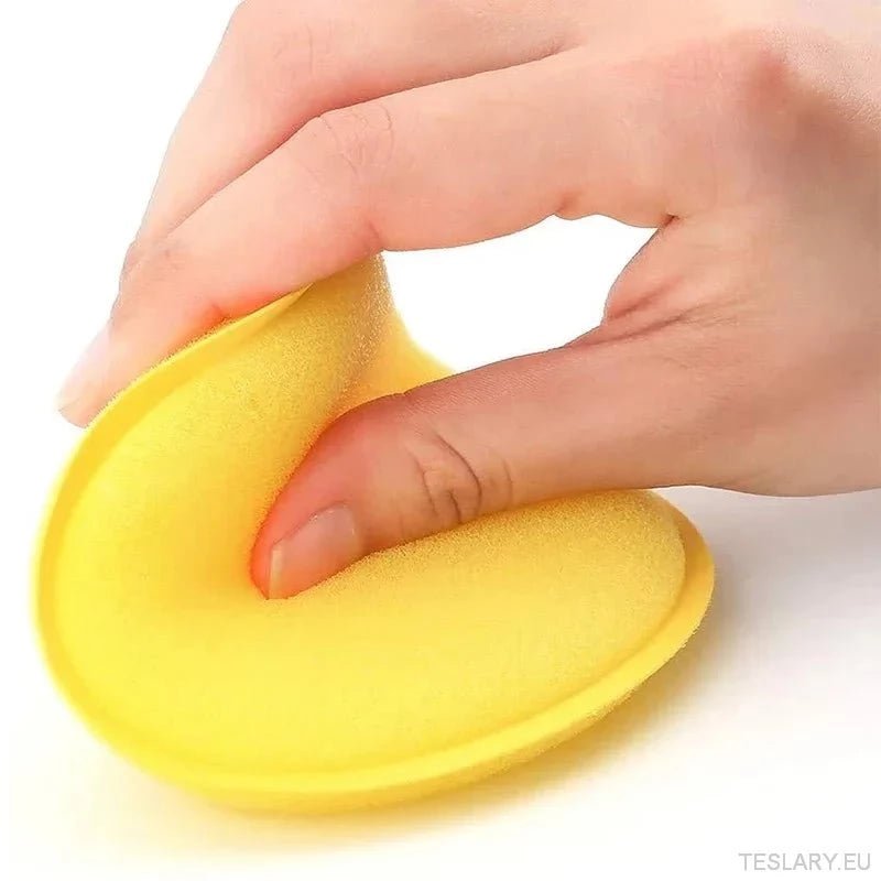 10pcs round car wax polish wax foam sponge high density applicator pads cleaning sponge auto detail washing car cleaning tool - TESLARY Tesla Shop Accessories Europe Nederlands Ireland Deutschland Espana Alicante France Italia