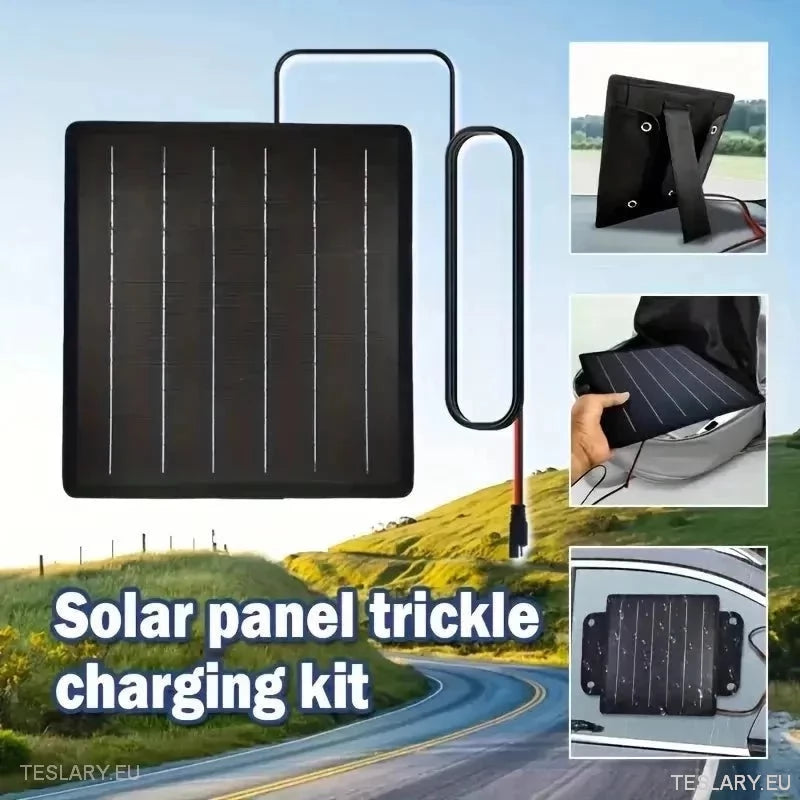 Solar Dickle Charger voor Tesla EV 12 Volt -batterij